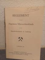 REGLEMENT V/H ALGEM.MIJNWERKERSF. Steenkoolmijnen in Limburg, Ophalen of Verzenden, Gelezen