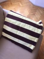 Kussenhoes Striped Velvet HK Living Aubergine / geel 50 x 50, Huis en Inrichting, Woonaccessoires | Kussens, Ophalen of Verzenden