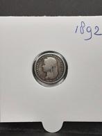 10 cent 1892 koningin Wilhelmina, Zilver, Ophalen of Verzenden, 10 cent, Koningin Wilhelmina