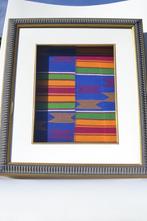 Kente geweven stof textielkunst Afrika Ghana ART kunst, Antiek en Kunst, Ophalen of Verzenden