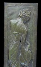 Antiek 19e eeuwse Bronzen Plaquettemet vrouw figuren, Antiek en Kunst, Antiek | Koper en Brons, Verzenden