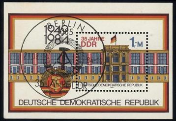 DDR 1984, blok 77, Gestempeld. beschikbaar voor biedingen