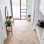 EIKEN VISGRAAT VLOEREN VISGRAATPARKET LEGKLAAR! TOPKWALITEIT, Huis en Inrichting, Stoffering | Vloerbedekking, Ophalen of Verzenden
