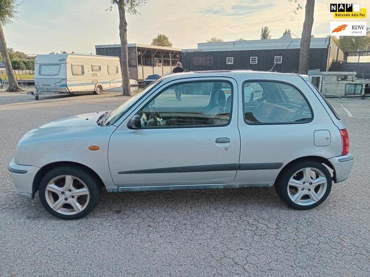 Nissan Micra 1.0 leuke superzuinige micra met 1 jaar apk 950, Auto's, Nissan, Bedrijf, Te koop, Micra, Lichtmetalen velgen, Metallic lak