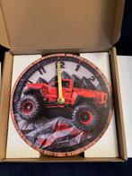 Jongens wandklok monstertruck- nieuw in de verpakking, Huis en Inrichting, Ophalen of Verzenden, Nieuw, Wandklok