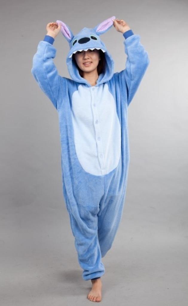 Lilo & Stitch onesie 140-146 Pak Kostuum Blauw defecte rits, Kinderen en Baby's, Carnavalskleding en Verkleedspullen, Nieuw, Jongen of Meisje