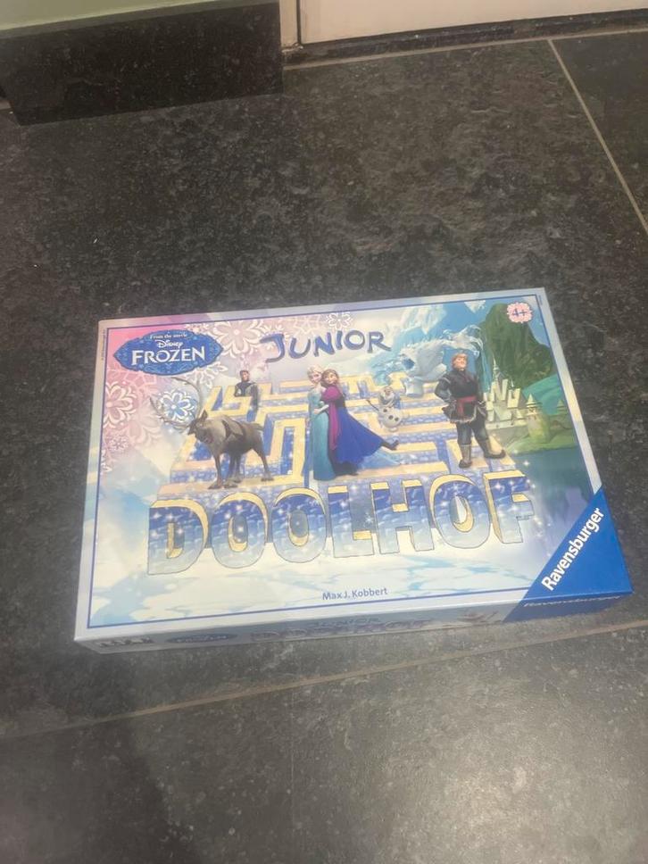 Frozen Junior Doolhof spel, Hobby en Vrije tijd, Gezelschapsspellen | Bordspellen, Zo goed als nieuw, Ophalen of Verzenden