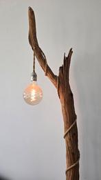 Unieke Thomas Wood Boomstam Vloerlamp XL - 210 cm, 200 cm of meer, Zo goed als nieuw, Hout, Landelijk / Industrieel / Rustiek