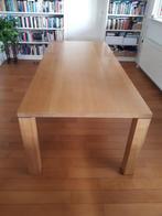 massieve houten tafel 100x220x74, Huis en Inrichting, Tafels | Eettafels, Gebruikt, Ophalen