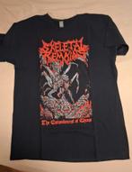 2022 Skeletal Remains Entombed In Chaos Tour Shirt L Metal, Ophalen of Verzenden, Zo goed als nieuw, Maat 52/54 (L), Zwart