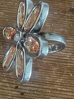 Mooie zilveren ring zgan, Ophalen of Verzenden, Zo goed als nieuw, Minder dan 4 cm, Zilver