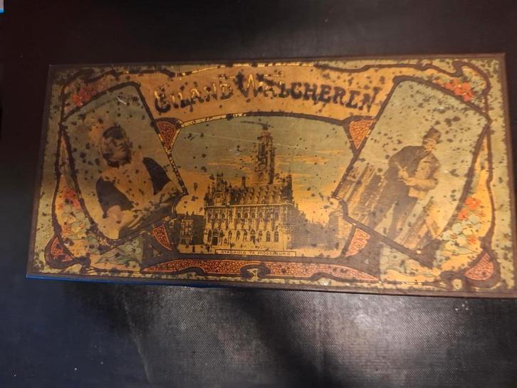 Oud Blik van Eiland Walcheren, Verzamelen, Blikken, Gebruikt, Koek(jes), Overige merken, Ophalen of Verzenden