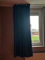 Blauwe overgordijnen., Huis en Inrichting, Stoffering | Gordijnen en Lamellen, Ophalen of Verzenden, Gebruikt, 100 tot 150 cm
