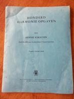 100 Harmonie opgaven (uit 1971), Boeken, Ophalen of Verzenden, Hennie Schouten, Zo goed als nieuw, Genre of Stijl