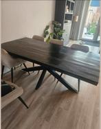 Mooie zwarte Eettafel, Huis en Inrichting, Tafels | Eettafels, 200 cm of meer, Zo goed als nieuw, Rechthoekig, 50 tot 100 cm