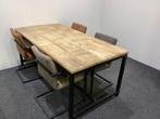 Tafel met stoelen - Zo goed als nieuw!, Ophalen, Onbekend, 50 tot 100 cm, Zo goed als nieuw