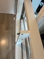 Ikea slakt enkel het onderschuifbed met lattenbodem en lades, Ophalen, 90 cm, Eenpersoons, Wit