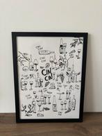 Lijst met poster Etsy, 33x43cm, Ophalen, Zo goed als nieuw, Foto of Poster, Minder dan 50 cm