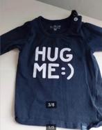 Donkerblauw Shirt Shirtje Longsleeves Hug Me Blauw maat 56, Jongetje of Meisje, Terstal, Ophalen of Verzenden, Zo goed als nieuw