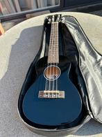 Fazley K23B-W concert ukelele zwart, Muziek en Instrumenten, Snaarinstrumenten | Gitaren | Akoestisch, Ophalen, Zo goed als nieuw