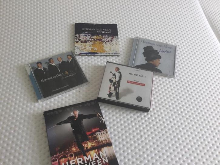 Herman van Veen, 4 cd’tjes, 1 dvd, Cd's en Dvd's, Cd's | Nederlandstalig, Zo goed als nieuw, Overige genres, Ophalen of Verzenden
