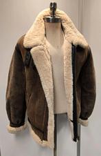 Heren lammy coat pilotenjas maat 52 / L - lamsleer en vacht, Ophalen of Verzenden, Zo goed als nieuw, Maat 52/54 (L), Bruin