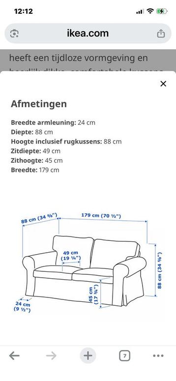 Ektorp 2 en3 zits bank - afbeelding 4