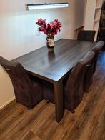 Mooie eettafel met stoelen, Huis en Inrichting, Ophalen of Verzenden, Zo goed als nieuw