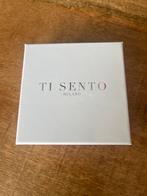 Ti Sento Milano Ketting met Leren Band, Sieraden, Tassen en Uiterlijk, Bedels, Overige merken, Ophalen of Verzenden, Zo goed als nieuw