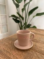 Vondels espressokopje en petit four bordje, Huis en Inrichting, Keuken | Servies, Keramiek, Nieuw, Ophalen of Verzenden, Overige stijlen
