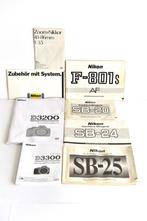Div. Bedienungsanleitungen Nikon app. zie omschr. vanaf.:, Ophalen of Verzenden, Gebruikt, 50 tot 60 mm, Overige merken