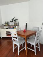 4x eetkamerstoelen, Huis en Inrichting, Stoelen, Ophalen of Verzenden, Zo goed als nieuw, Wit, Vier