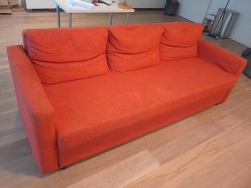 IKEA Friheten 3-zits Slaapbank, Rood - 225x105x83, Huis en Inrichting, Banken | Bankstellen, Gebruikt, Rechte bank, Driepersoons