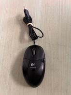 Logitech optische muis met USB A aansluiting, Ophalen, Rechtshandig, Muis, Gebruikt