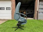Sta-op stoel PROMINENT C-100 licht blauwe  fauteuil leer, Ophalen, Prominent, Blauw, Geen