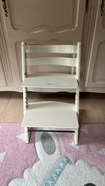 Stokke Tripp Trapp wit opknapper kinderstoel, Ophalen of Verzenden, Gebruikt, Meegroeistoel