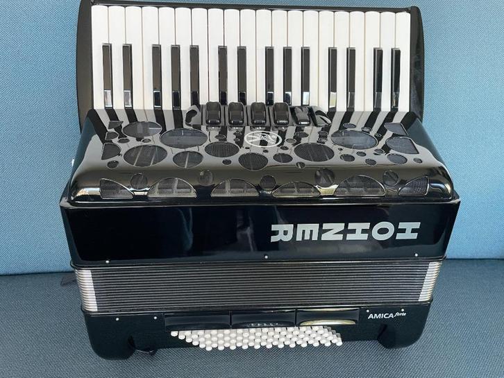 Nieuwe Hohner Amica Forte accordeon . 72 bas ., Muziek en Instrumenten, Accordeons, Nieuw, Toetsaccordeon, 72-bas, Overige merken