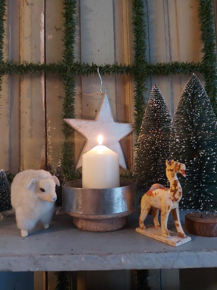 Antieke kaasmal,mal ,kerstschaap,schaap,kerst,kandelaar, Antiek en Kunst, Curiosa en Brocante, Ophalen of Verzenden