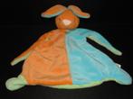 TOI TOYS KONIJN BABY ANIMAL BLANKIE  KNUFFELDOEKJE VELOURS H, Ophalen of Verzenden, Nieuw, Konijn