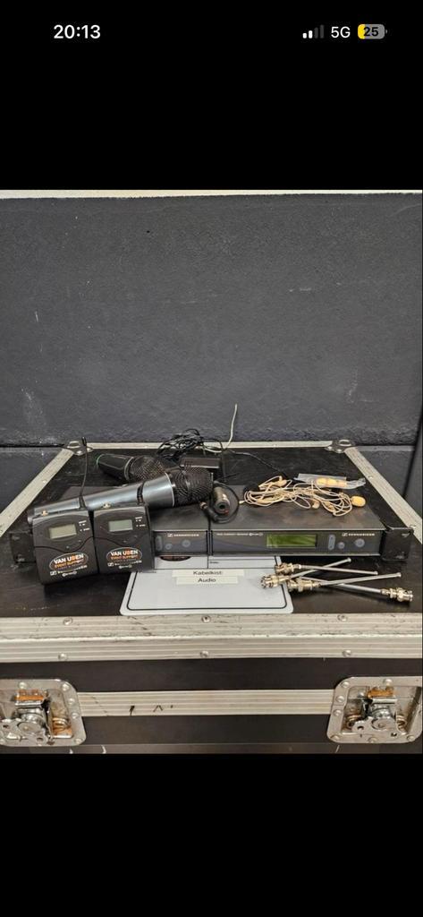 Sennheiser Microfoon Set, Muziek en Instrumenten, Microfoons, Gebruikt, Zangmicrofoon, Draadloos, Ophalen