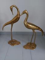 2 grote vintage messing kraanvogels Hollywood Regency, Ophalen of Verzenden