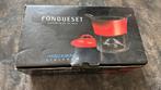 Hackman Finland Fondue Set Rood Gietijzer Vintage, Witgoed en Apparatuur, Fonduesets, Ophalen, Gebruikt, Brander, Fondueset