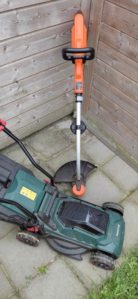 Parkside Grasmaaier & Black+Decker Grastrimmer, Tuin en Terras, Grastrimmers, Gebruikt, Accu, 30 tot 50 cm, Ophalen of Verzenden