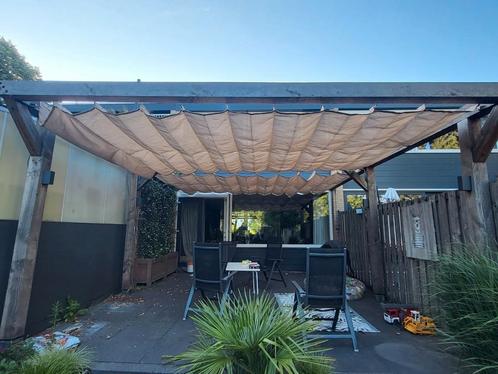 2 x Nesling harmonica schaduwdoek, Tuin en Terras, Schaduwdoeken, Gebruikt, Ophalen