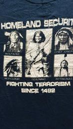 Homeland Security T-shirt – Zwart, M – Retro / AOP, Kleding | Heren, Maat 48/50 (M), Zwart, Ophalen of Verzenden, Gedragen