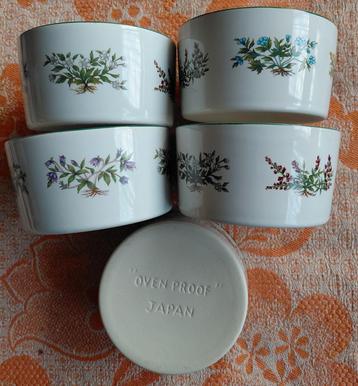 Jaren 80 Japanse soufflebakjes schaaltjes planten kruiden beschikbaar voor biedingen