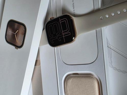 Apple watch series 10 46mm titanium goud met bon, Sieraden, Tassen en Uiterlijk, Smartwatches, Zo goed als nieuw, iOS, Roze, Ophalen