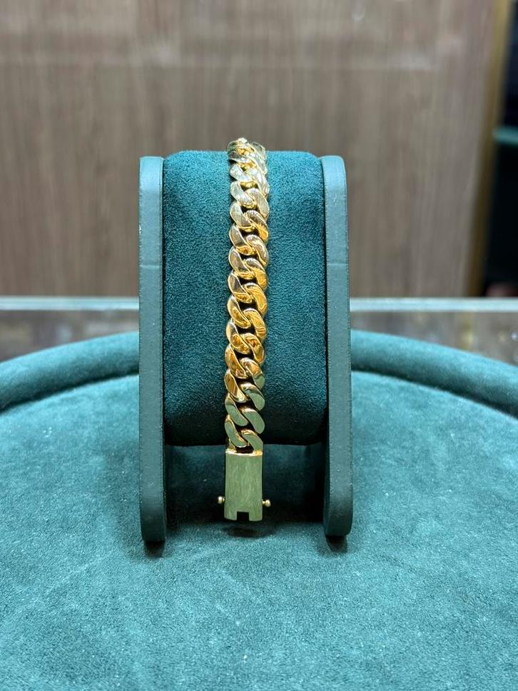 18KT Goud - 62.75 Gram - Armband - CUBAN, Sieraden, Tassen en Uiterlijk, Armbanden, Nieuw, Goud, Goud, Ophalen