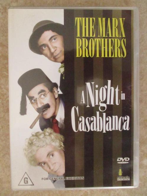 A night in Casablanca - The Marx Brothers - DVD, Cd's en Dvd's, Dvd's | Klassiekers, Zo goed als nieuw, Komedie, 1940 tot 1960