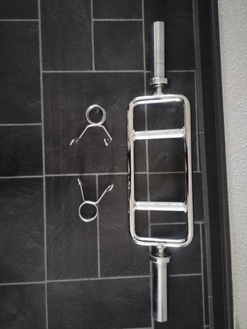Triceps Olympische bar - Halterstang 50 MM - sluitveren beschikbaar voor biedingen